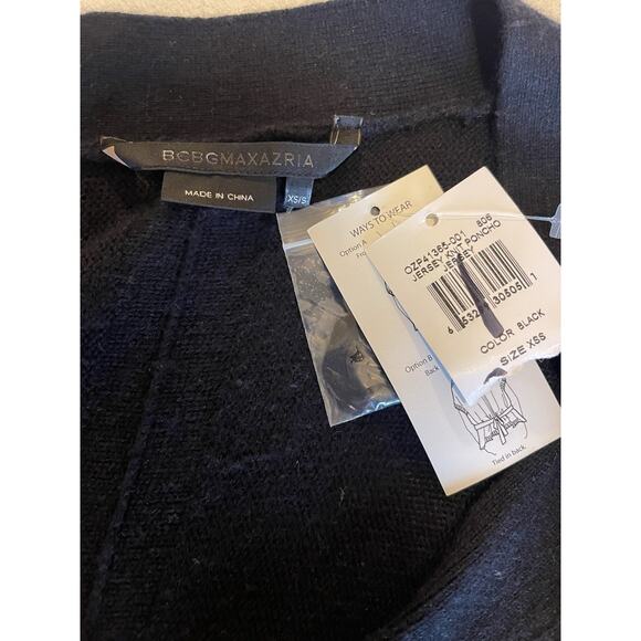 BCBG Maxazria Y2K Lagenlook Angora Cashmere Blend Cardigan Poncho XS/S NWT - Picture 4 of 6